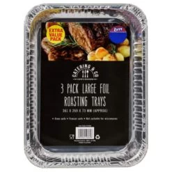 B&M Large Foil Baking Trays 3pk