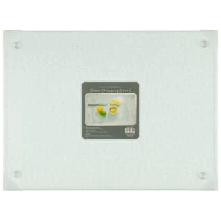 B&M Clear Glass Chopping Board