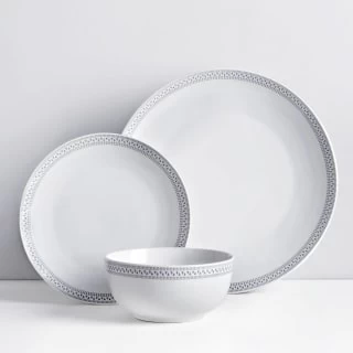 B&M Geo Dinner Set 12pc
