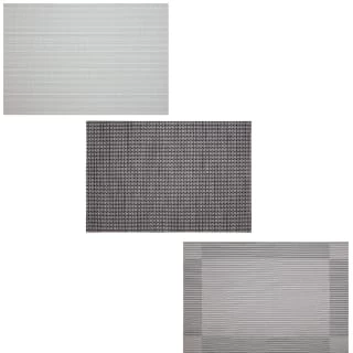 B&M Metallic Woven Placemats - Silver 4pk - Image 5