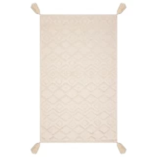 B&M Homestead Embossed Tea Towels With Tassels 2pk - Natural - Image 2