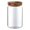 B&M Homestead Small Airtight Glass Jar With Acacia Lid