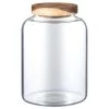 B&M Homestead Large Airtight Glass Jar With Acacia Lid