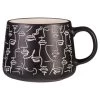 B&M Face Print Mug - Black
