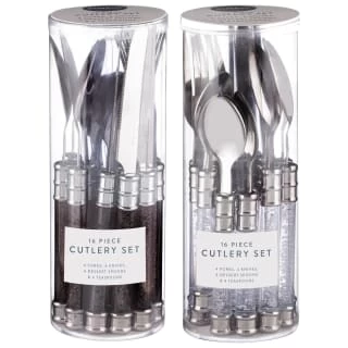 Simply Everyday Bubble Cutlery Set 16pc - Charcoal - Image 3