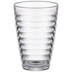 Set Of 4 Ribbed Glasses