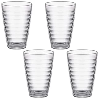 Set Of 4 Ribbed Glasses - Image 2