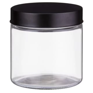 Set Of 3 Jars With Black Lids - Image 2