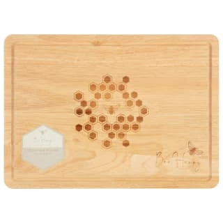 B&M Bee Happy Wooden Chopping Board